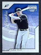 2001 DONRUSS SIGNATURE SERIES TOBY HALL ROOKIE CARD RC /800. rookie card picture