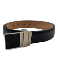 GUCCI          Square Buckle Diamante Leather Belt/309250  480199 black