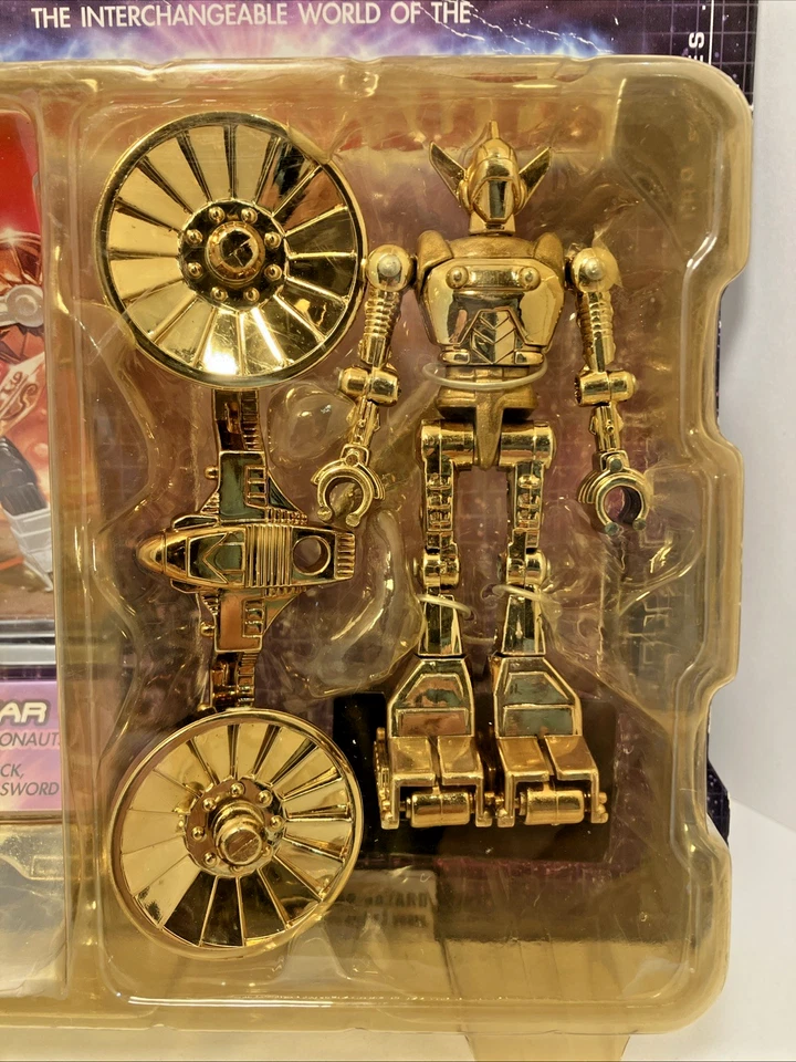 Micronauts Acroyear DORADO Variante Cromo 2002 Serie 1 Palisades Nuevo en Caja Ver Fotos Foto 4 de 4