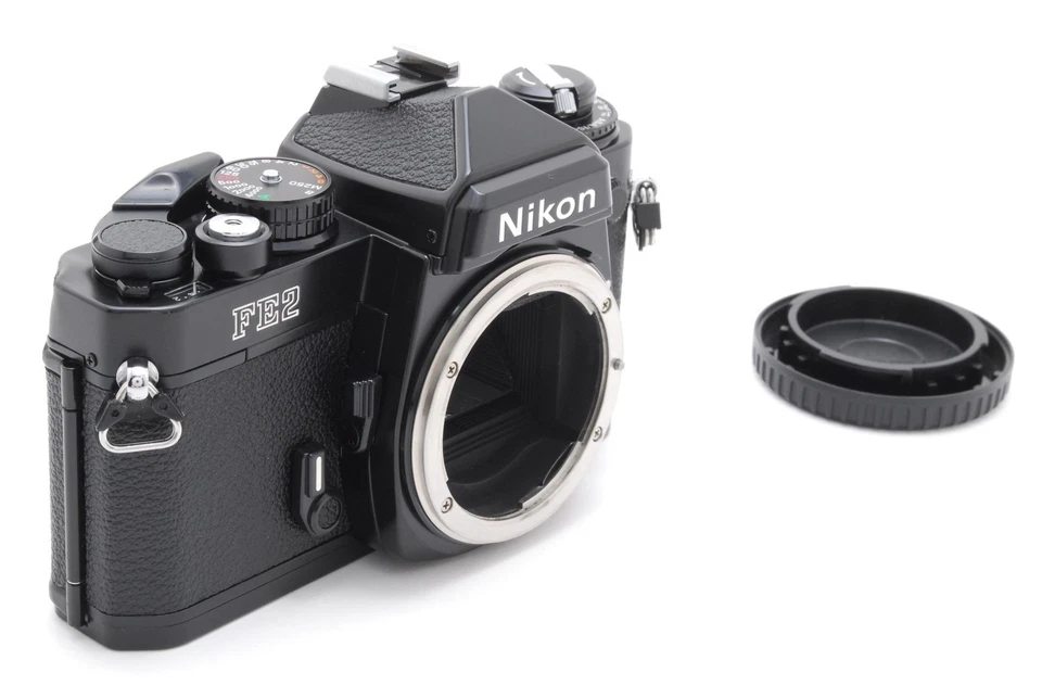 🎦Lindo [TOP MINT] Nikon FE2 FE 2 Preto 35mm SLR Corpo Da Câmera De Filme Do JAPÃO - Imagem 3 de 4