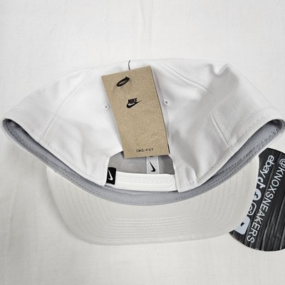 Nike Dri-FIT Pro White Snapback Hat White Black FB5380-100 Men's