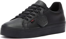 Kickers Women's Tovni Black Leather School Shoes 6232
