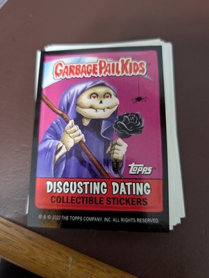 2022 Topps Garbage Pail Kids Valentines Day Disgusting Dating 21-Card Base Set
