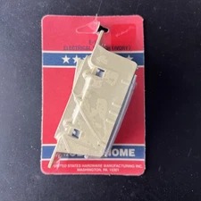 US Hardware E-100C Ivory Plastic RV Electrical Switch 4-1/4Hx1-9/16W in.