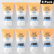 Neutrogena Deep Clean Oil-Free Facial Scrub 4.2 Oz 124ml 8 Pack Face Cleanser
