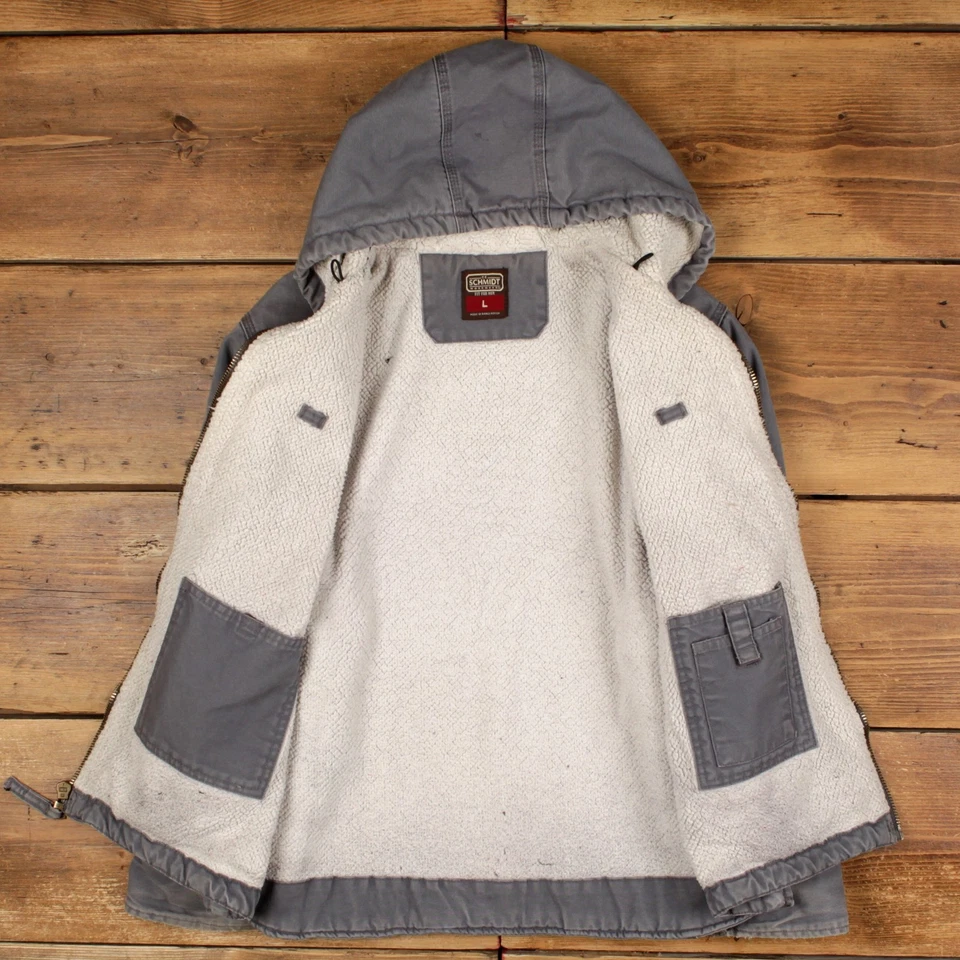 Chaqueta de trabajo Schmidt vintage forrada en L gris activo para mujer Foto 4 de 4