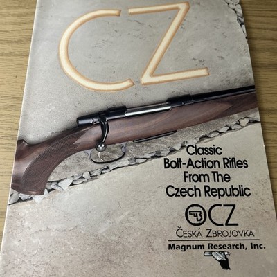 CESKA   ZBROJOVKA      CZ  BOLT ACTION RIFLE BROCURE