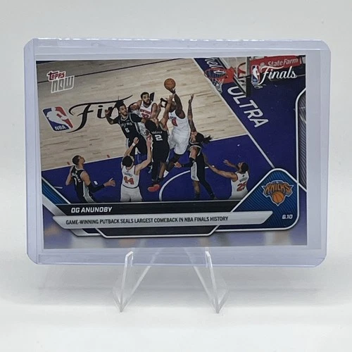 2026 Topps Now OG Anunoby NBA Finals Game Winning Putback 336 In Hand - product listing photo