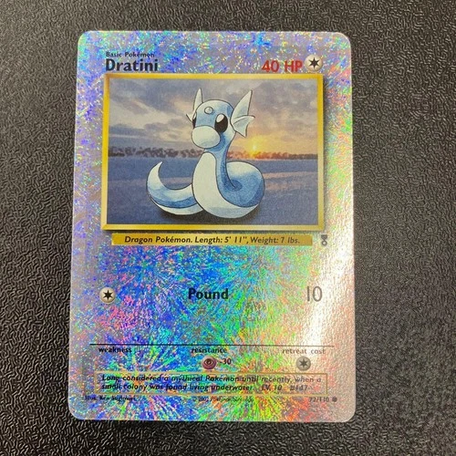 Pokemon Card English Dratini Reverse Holo 72/110