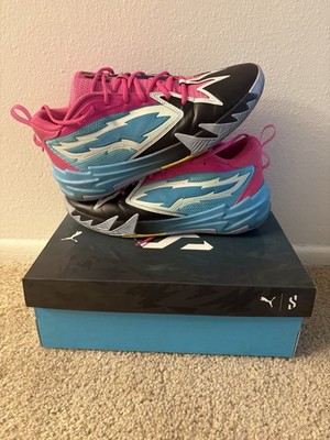 PUMA Scoot Zeros Northern Lights Basketball Shoes Pink Blue Black