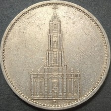 GERMANY 5 REICHSMARK 1935 D KM#83 VF++ GERMANY 1871 - 1948 THIRD REICH 1933 - 45