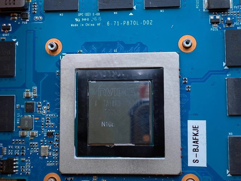 CLEVO P870DM-G NVIDIA VIDEO GRAPHICS CARD N16E-GXX-A1 GTX 980 8G DDR5 MXM 3.0 - Image 2 of 4