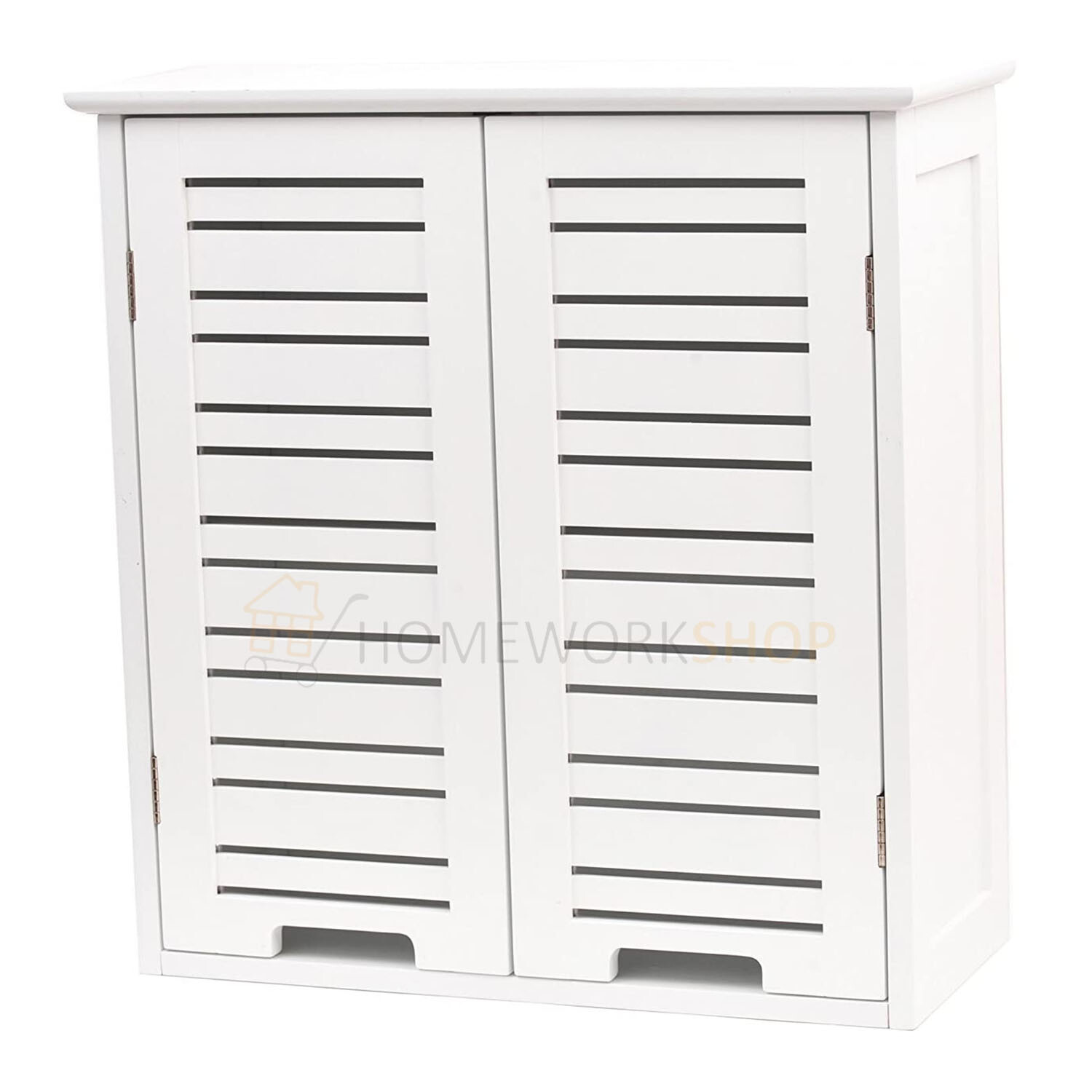 Mobile pensile per cucina bagno camera bianco due ante 50x52x22CM salvaspazio