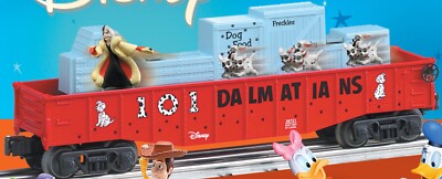 Lionel 6-36721 O Gauge  Animated gondola with Disney 101 Dalmatians NEW IN BOX