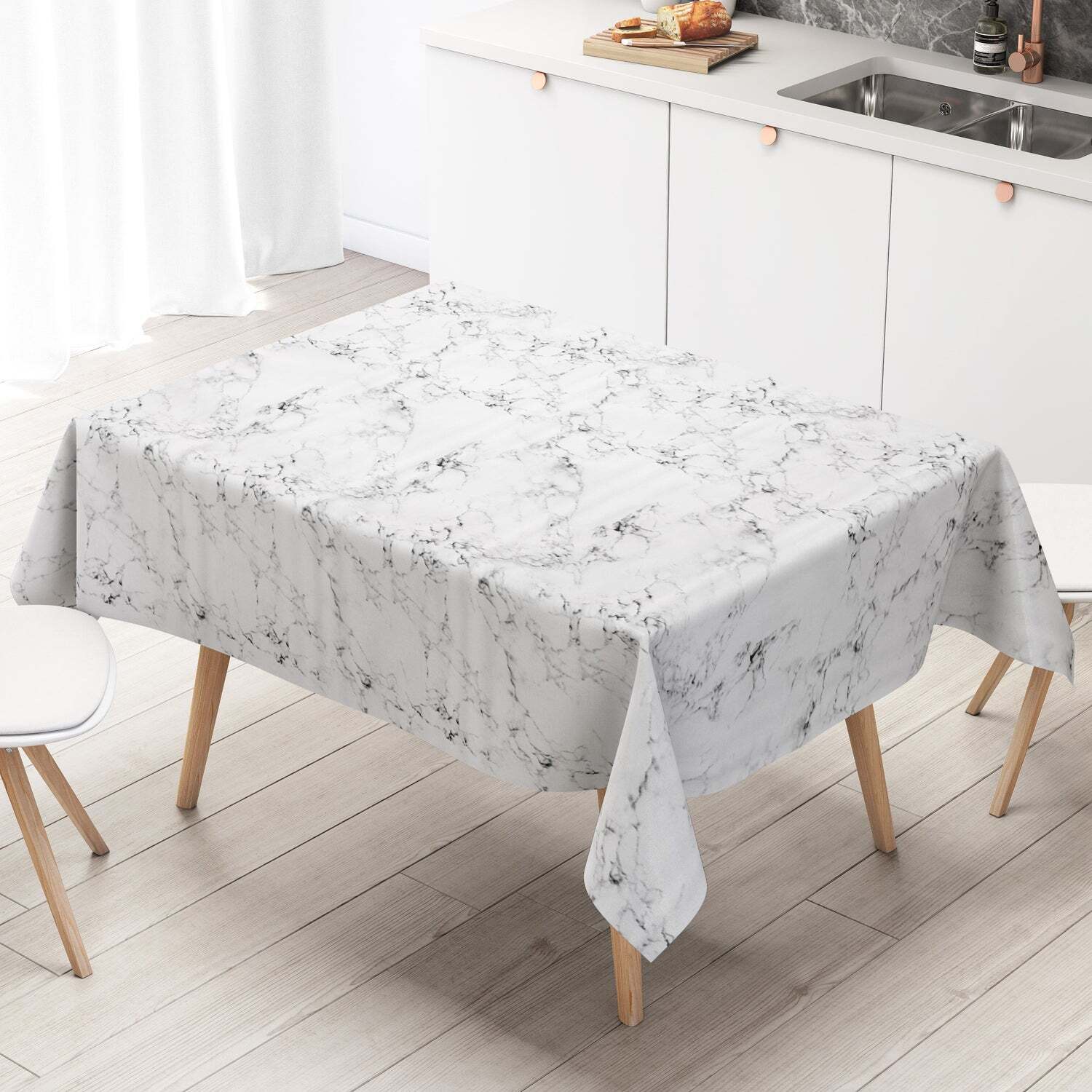 Wachstuch Tischdecke Marmoriert - Abwaschbare Tischdecke In Verschiedenen Größen