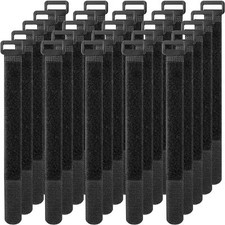 Adjustable Cable Ties Organizer Fastener with Plastic buckle 12Inch Pack of 25