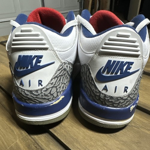 Nike Air Jordan 3 Retro "True Blue" 2016 Men's Size 11.5 854262-106 - Picture 5 of 23