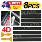 <!--F#f_0-->8x 4D Carbon Fiber Car Door Sill Protector Sticker Side Scuff Plate Anti Scratch<!--F/-->