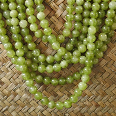 NELLYS B Grade Peridot Perlen Edelsteine grün 1 Strang