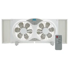 Seaons Comfort 9" Twin Window Fan, Quiet, 3-Speed, Portable, ETL Listed - FWF9R