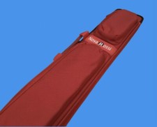 CUE CASE NOVAROSSI 2x4 RED  SOFT CASE .