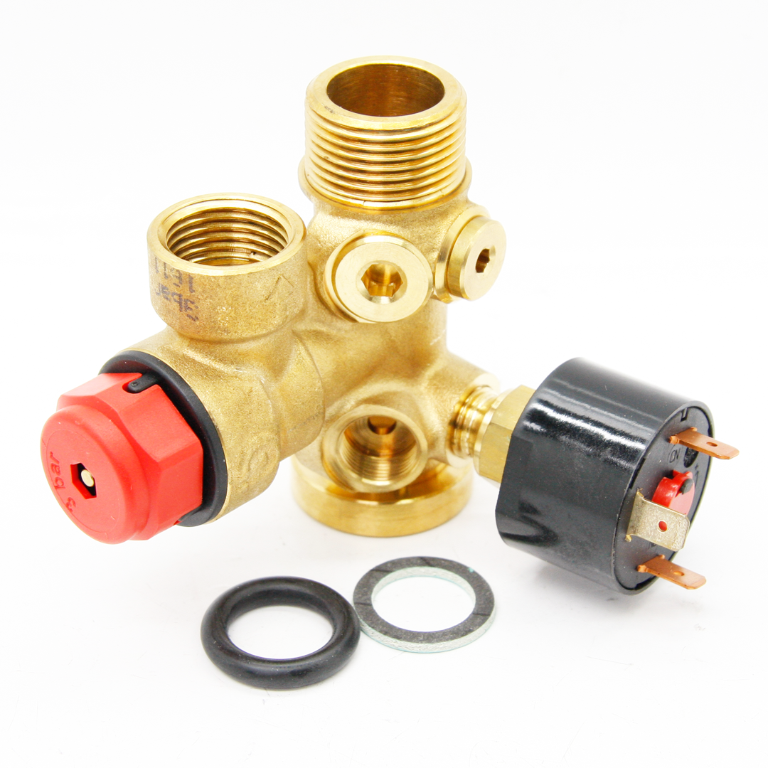 Genuine Pressure Relief Valve & Manifold Assembly for Ferroli Boilers