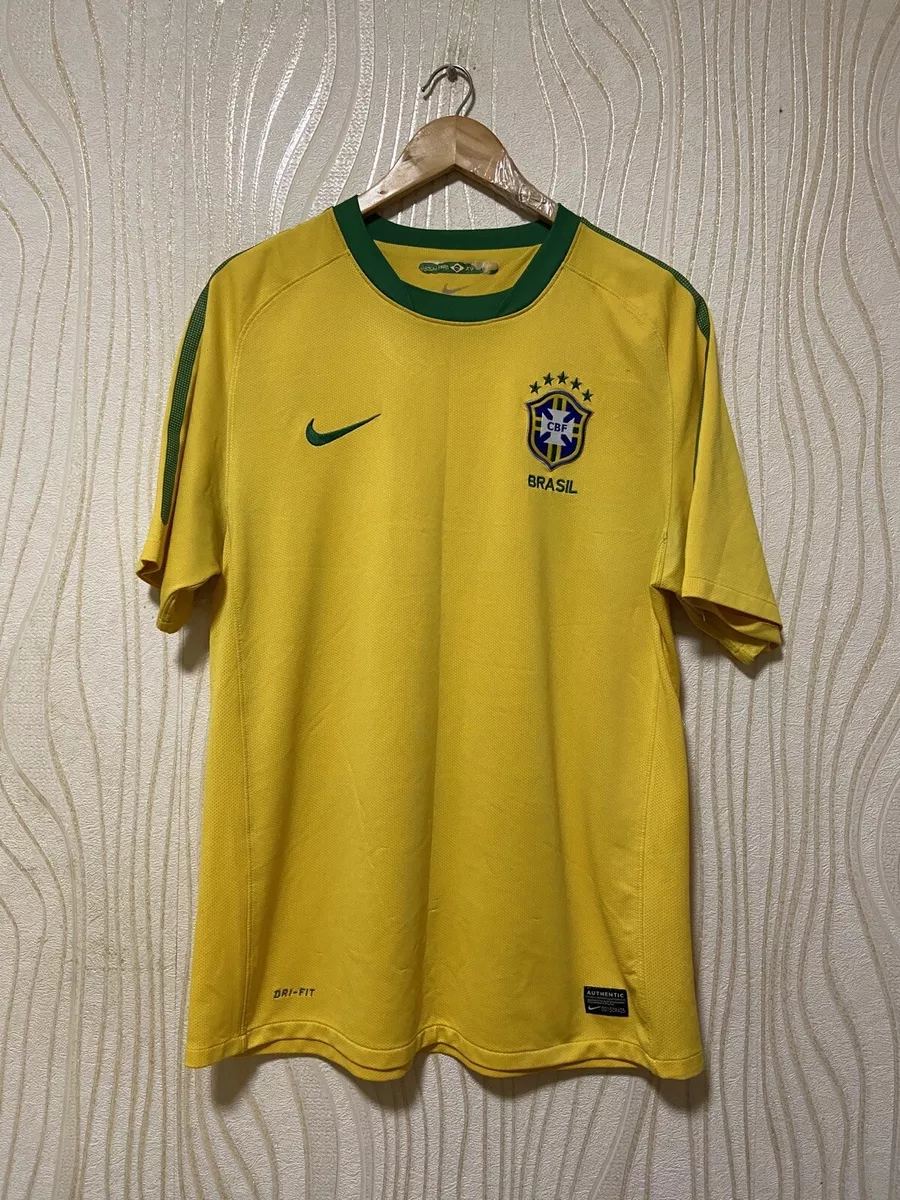BRASIL 2010 2011 HOME FOOTBALL SHIRT SOCCER JERSEY NIKE 369250 703