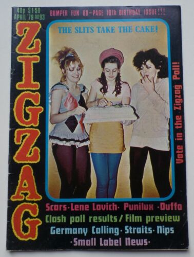 ZIG ZAG n.93 April 1979 punk The Slits Clash Nips Scars Telephone Nina Hagen - Afbeelding 1 van 9