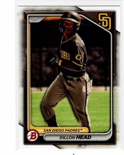 Dillon Head San Diego Padres 2024 Bowman prospect