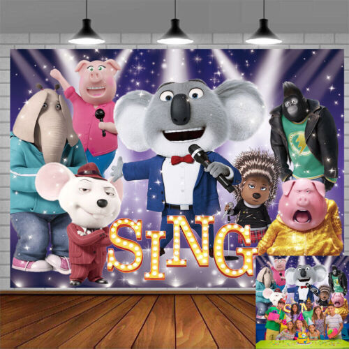 Sing Party Decoration Party Supplies Backdrop Banner Background 7x5ft