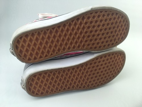Vans Gray Pink White Chevron Pattern High Top Pro Classic 721454 Men 6.5 Women 8 - Picture 7 of 11