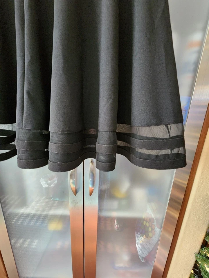 Vestido Calvin Klein Negro Noche Fiesta/Pascua Sin Mangas Niñas Talla 16 Foto 3 de 4