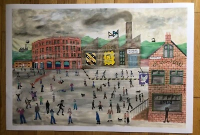Manchester artwork - Lowry Hits The Hacienda by Paul Halmshaw