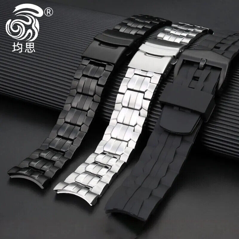 22mm Stainless Steel Watch Band Strap For CASIO Edifice EF-550 Bracelet  Tools