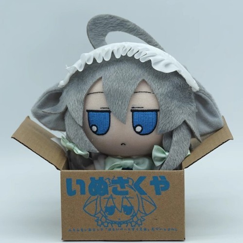 TouHou Project Inu Sakuya Anime Plush Toys W/Box Cabinet Doll Decoration 16cm