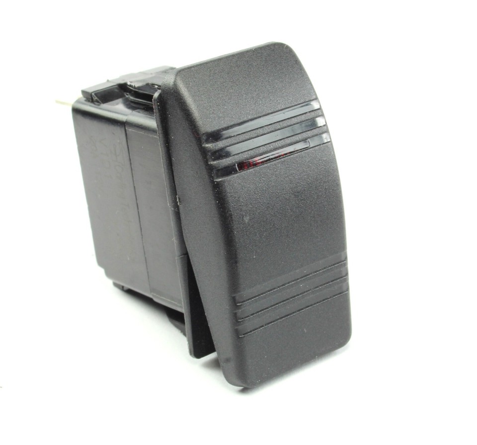 Carling Rocker Switch SPST RED Illuminated On/Off 20A 12DC, V1D1 ...