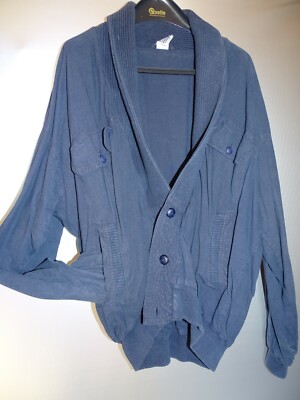 80er Style Jacke Baumwolle Strickkragen leichte Jacke von C&A avanti #R4