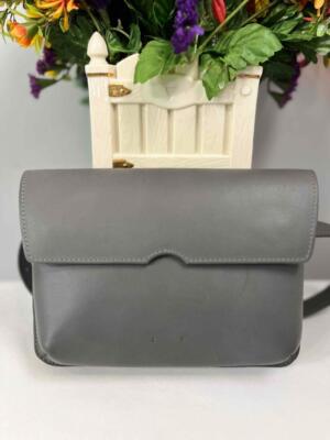 Philipp Bree PB 0110 Dark Gray Leather Fanny Waist Belt Bag AB 65