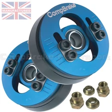 FITS VW Golf mk3 2-PIECE ALLOY ADJUSTABLE SUSPENSION TOP MOUNTS (PAIR)