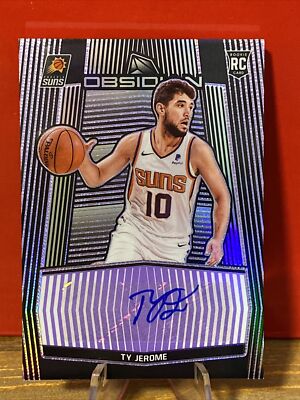 2019-20 Panini Obsidian Ty Jerome Rookie Auto 25/75 Phoenix Suns OKC GSW