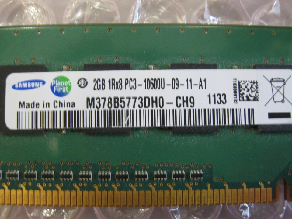2x 2GB Sticks of DDR3 1333 MHz Samsung M378B5773DH0-CH9 - Image 2 of 4