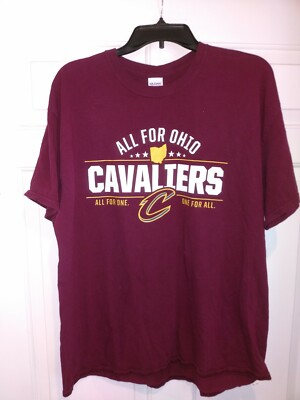 NBA Cleveland Cavaliers Basketball All For Ohio T-shirt Men's XL Red
