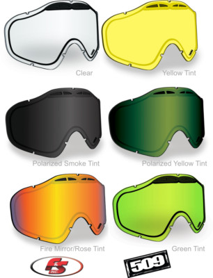 NEW 509 SINISTER X5 IGNITE HEATED Snowmobile Goggle LENS 