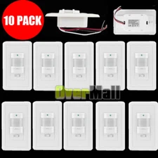 LOT 1-10 PIR Motion Sensor Detector Infrared Home 180° Light Control Switch 110V