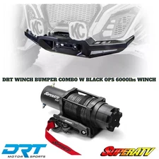 DRT Front Winch Bumper COMBO W BLACK OPS 6000lbs WINCH CAN-AM MAVERICK R 2024+