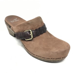 Women-039-s-Dansko-Melanie-Mules-Clogs-Shoes-Size-38-EU-7-5-8-US-Brown-Leather-Z14
