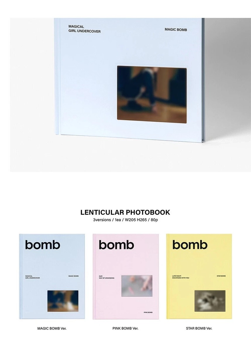 ILLIT BOMB 3rd Mini Album CD-R+Lenticular Photo Book+4 Sticker+