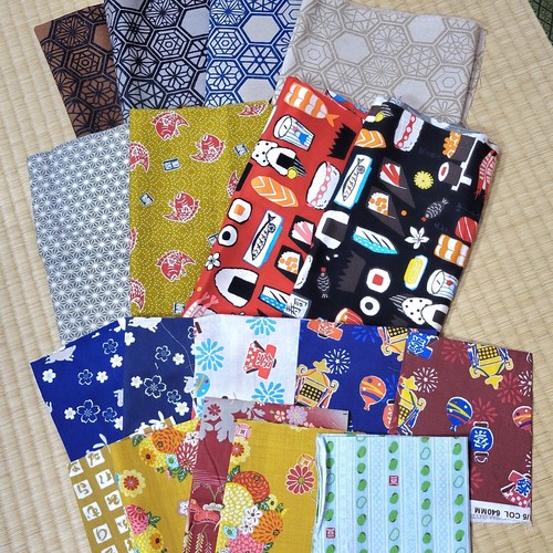 A collection of Japanese patterns and fabrics It's like a goody bag All cotton - Picture 12 of 12