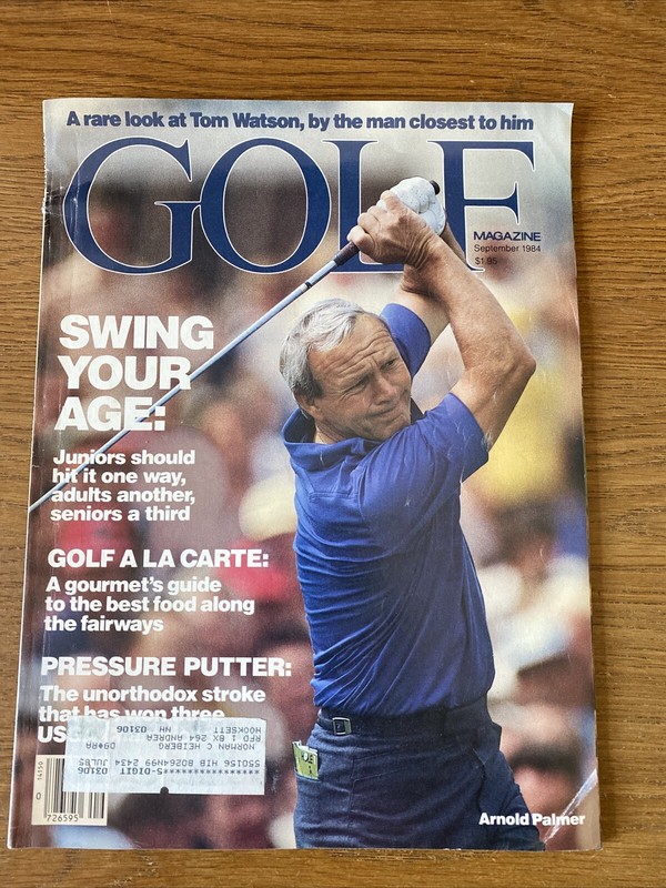 Golf magazine September 1984 Arnold Palmer on cover