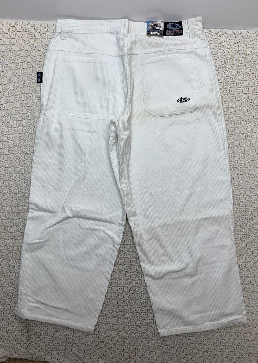 Vtg Interstate Baggy Wide Leg white Pants 44 aprx 42x32 Vtg Interstate Baggy Wide Leg white Pants 44 aprx 42x32
